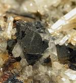 "ILVAITE, QUARTZ & CHALCOPYRITE"