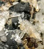 "ILVAITE, QUARTZ & CHALCOPYRITE"